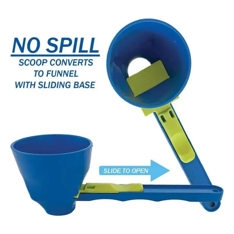 Mess Free Sliding Scoop Funnel